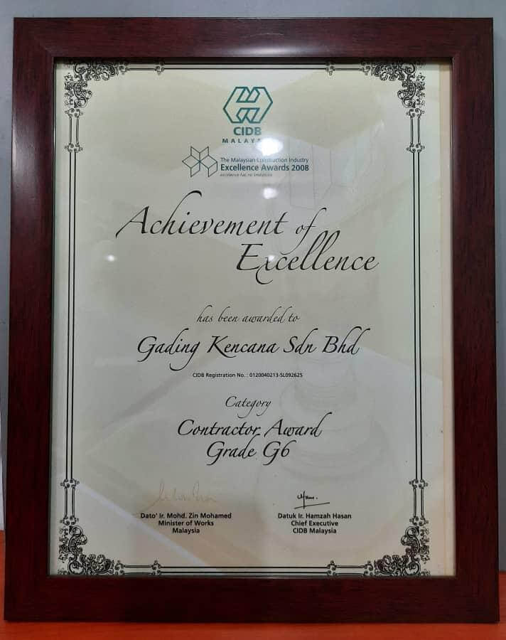 Malaysia Construction Industry Excellence Award 2008 by CIDB